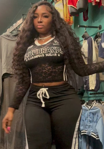 Women lace See-Through Mesh Top
