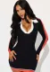 Solid Color Women's Autumn Black Sexy Long Sleeve Bodycon Dress