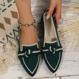 Casual Shoes Women Plus Size Slip-On Bowknot Shoes