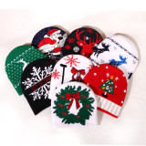Autumn And Winter Christmas Jacquard Knitting Hat Unisex