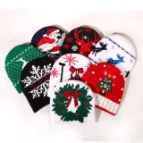 Autumn And Winter Christmas Jacquard Knitting Hat Unisex