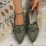 Casual Shoes Women Plus Size Slip-On Bowknot Shoes