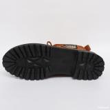 Winter Thick Sole Lace-Up Low Heel Decorated Martin Boots Women's Shoes