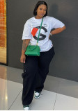 Women's Casual Fashion Loose T-Shirt Pants Set