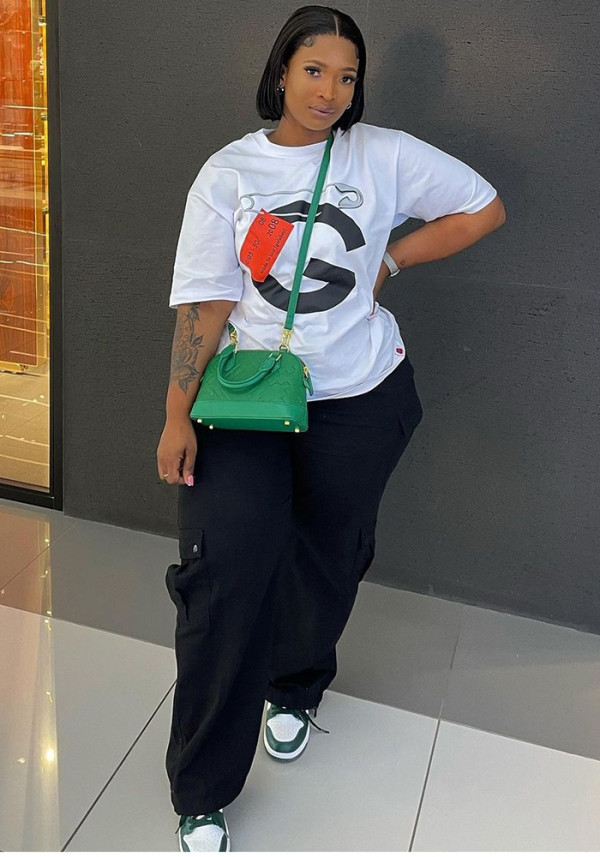 Women's Casual Fashion Loose T-Shirt Pants Set