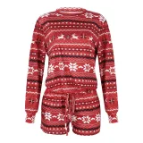 Women's Printing Long-Sleeved Loose Christmas Home Suit