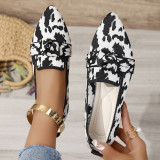 Casual Shoes Women Plus Size Slip-On Bowknot Shoes