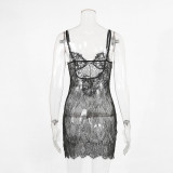 Women sexy see-through dress