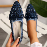 Casual Shoes Women Plus Size Slip-On Bowknot Shoes
