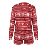 Women's Printing Long-Sleeved Loose Christmas Home Suit