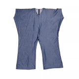 Plus Size V-Neck Loose Denim Jumpsuit
