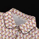 Spring And Autumn Printed Casual Fashion Loose Long Sleeve Shirt Trousers Women's Two-Piece Suit