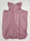 Fashion Solid Color Loose Plus Size Dress