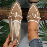 Casual Shoes Women Plus Size Slip-On Bowknot Shoes