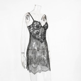 Women sexy see-through dress