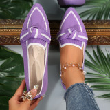Casual Shoes Women Plus Size Slip-On Bowknot Shoes