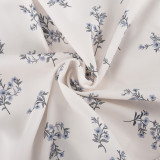 Puff Sleeve Ruffled Puff Shirt Printed Shorts Two Piece Set
