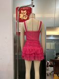 Summer Lace Layer Short Skirt