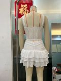 Summer Lace Layer Short Skirt