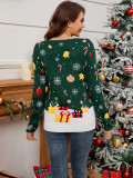 Autumn Winter Santa Claus Round Neck Pullover Plus Size Women's Christmas Sweater