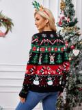 Loose Knitting Cardigan Autumn Winter Coat Women Casual Long-Sleeved Christmas Sweater