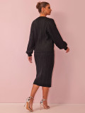 Autumn Winter Women's Clothing Fashionable Knit Sweater Skirt Women's Suit