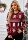Jacquard Long-Sleeved Pullover Casual Top Christmas Sweater