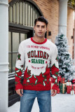 Jacquard Long Sleeve Christmas Men's Autumn Winter Casual Pullover Knitting Sweater
