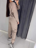 Spring And Autumn Fashion Casual Hooded Two Piece Tacksuits