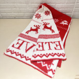 Christmas snowflake elk scarf gloves hat Three-Piece