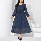 Women Spring Solid lace dress