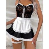 Women lace Temptation Uniform Maid Nightdress Sexy Lingerie