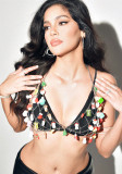 Jewelry Accessories Acrylic Bra Sexy Necklace Hollow Multi-Color Beach Body Chain