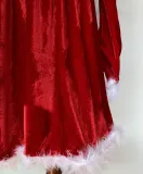 Christmas Uniform Party Costume Red Strapless A-Line Dress
