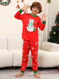 White Snowman Christmas Parent-Child Set Autumn And Winter Mother And Daughter Christmas Family Outfit Red Pajamas