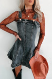Street Trend Fashionable Casual Strap Denim Dress
