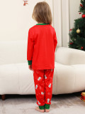 White Snowman Christmas Parent-Child Set Autumn And Winter Mother And Daughter Christmas Family Outfit Red Pajamas