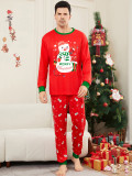 White Snowman Christmas Parent-Child Set Autumn And Winter Mother And Daughter Christmas Family Outfit Red Pajamas