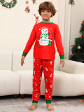 White Snowman Christmas Parent-Child Set Autumn And Winter Mother And Daughter Christmas Family Outfit Red Pajamas