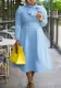 Women's Plus Size Slim Waist Elegant Dress