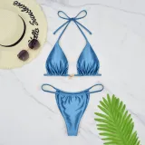 Women Sexy Low Back Bikini Swimsuit