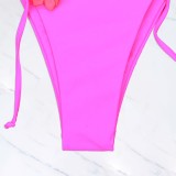 Floral Contrast Color Two Pieces Sexy Swimsuit Women Bikini