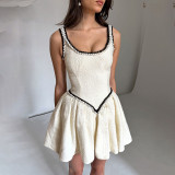 Women Casual Suspender Bodycon Mini Dress