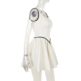 Women Casual Suspender Bodycon Mini Dress