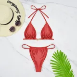 Women Sexy Low Back Bikini Swimsuit