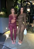 Sexy One-Piece Long-Sleeved Beaded Shiny Mesh Sexy Jumpsuit