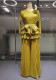Autumn Plus Size Women's Chic Career Fashion Pleated Long Sleeve Top Wide Leg Pants Two Piece Suits
