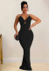 Fashionable Women's Sexy Strap V-Neck Low Back Slim Dress
