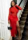 Women Fall Sexy Bodycon Slit Dress