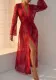 Women Lace Long Sleeve Dress Sexy Lingerie